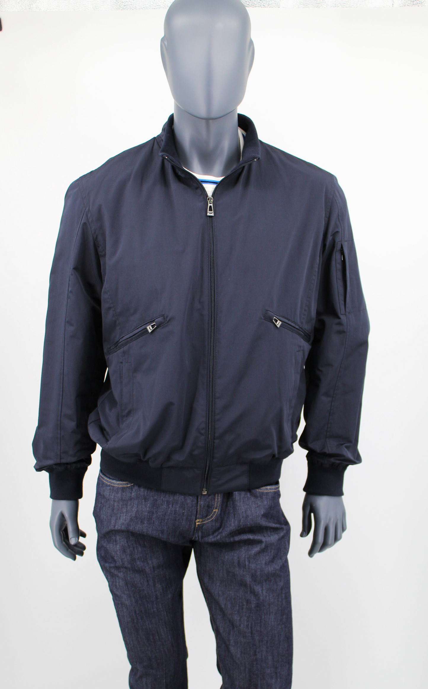 Navy Windbreaker