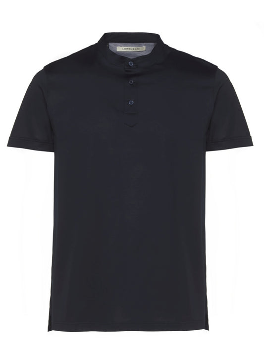 Lorenzoni low collar polo